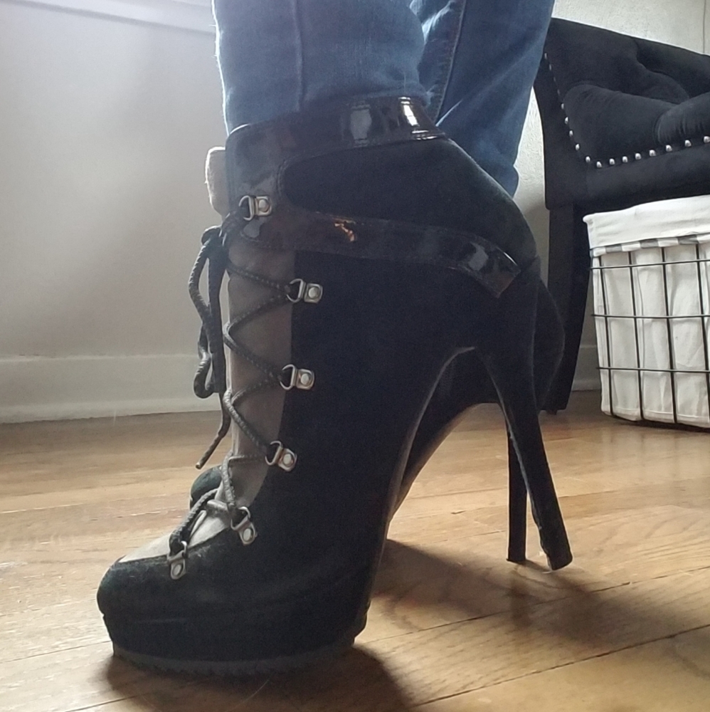 Lace up heels